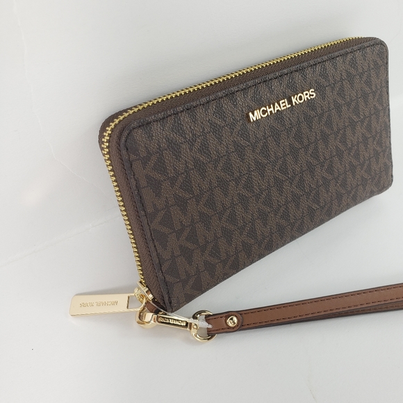 MICHAEL KORS JS LARGE FLAT ZIP PHONE CASE WALLET - Picture 5 of 10